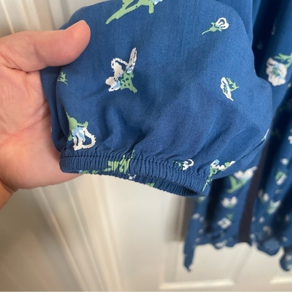 Matilda Jane Day Trippin Blue Floral Tunic Peasant Boho Mini Dress Size M - Picture 8 of 12